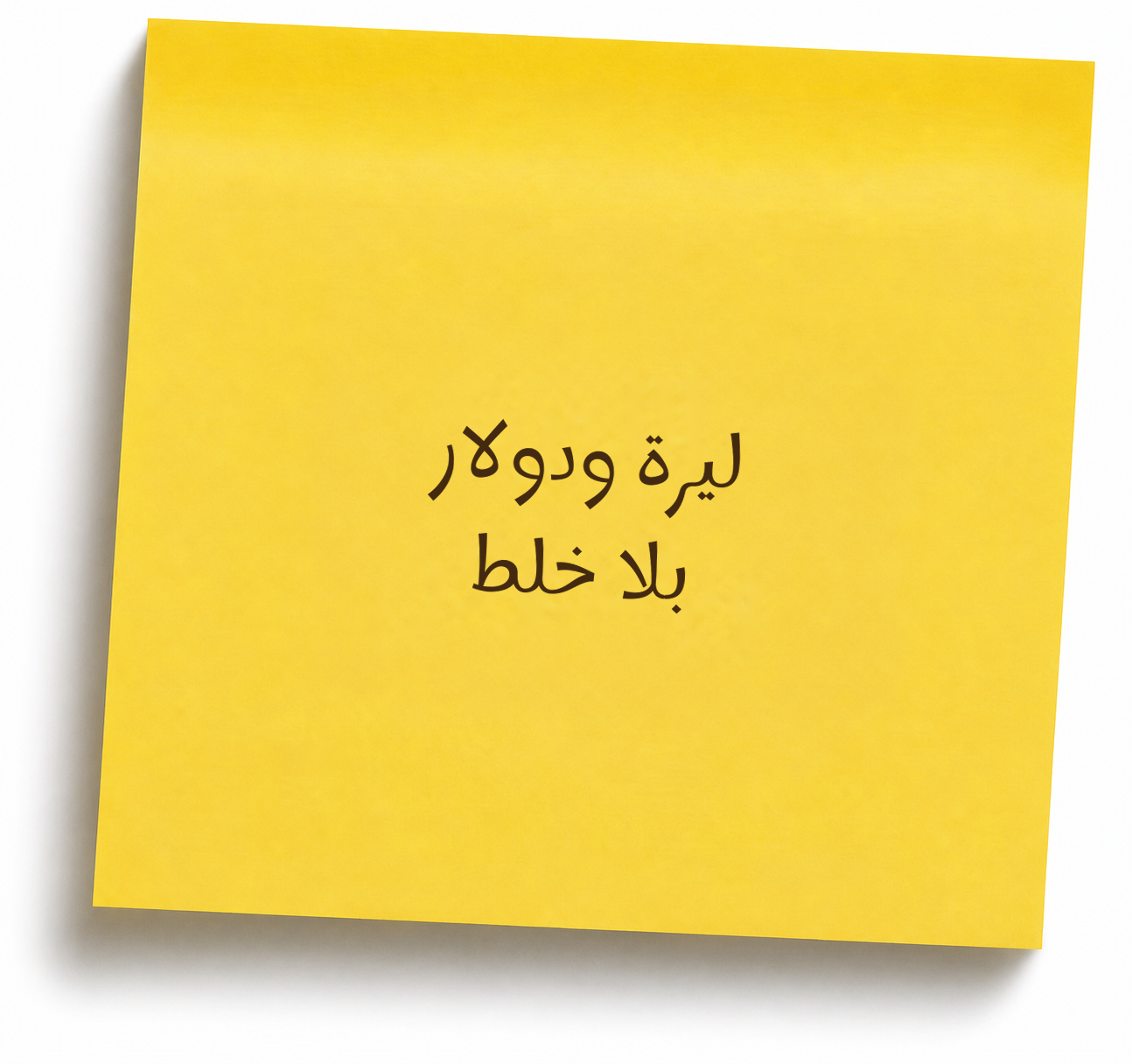 ليرة ودولار بلا خلط